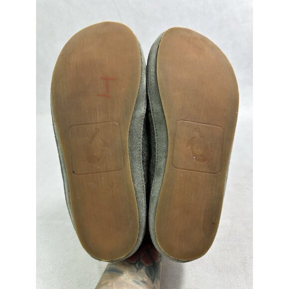 Olukai Moloa Hulu Wool Blend Slippers Loafers Trench Green Men’s 7 EUC - Picture 7 of 7